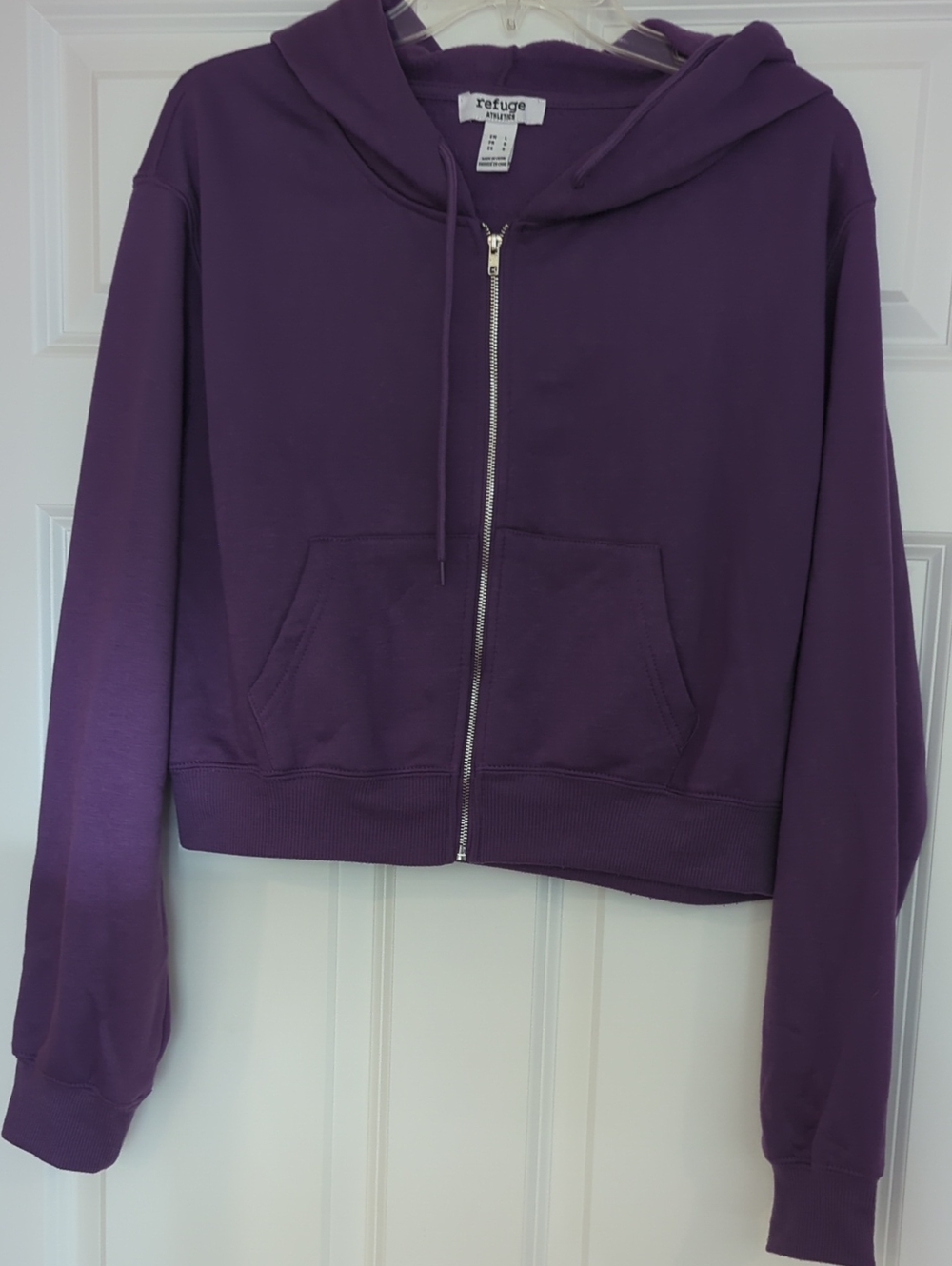 refuge Purple Zip-Up Hoodie